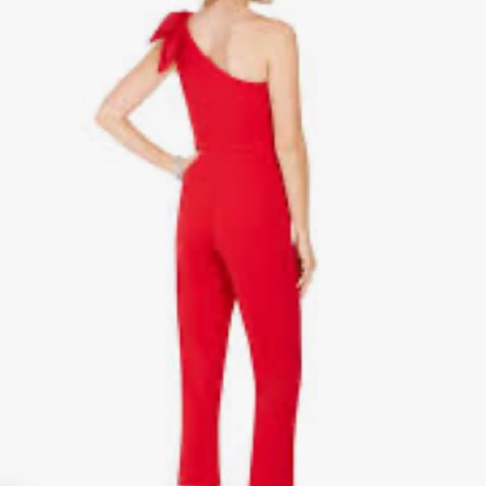 MSGM One Shoulder Ruffle Jumpsuit - Picture 4 of 7